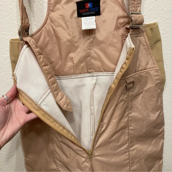Vintage Tan Snow Overalls - Picture 5 of 16